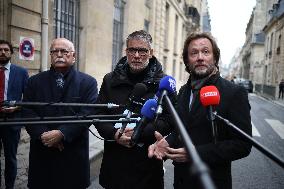 PS members meet with Prime Minister - Paris