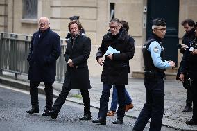 PS members meet with Prime Minister - Paris