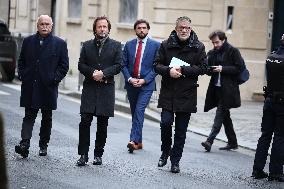 PS members meet with Prime Minister - Paris