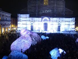 Christmas installations in Bologna - Italy