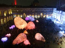 Christmas installations in Bologna - Italy