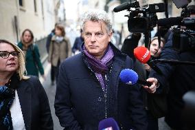 French Communist Party Members Meet With Prime Minister - Paris