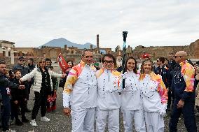 Jackie Chan Holds the Milan Cortina 2026 Olympic Flame - Pompeii