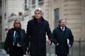 French Communist Party Members Meet With Prime Minister - Paris