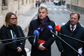 French Communist Party Members Meet With Prime Minister - Paris