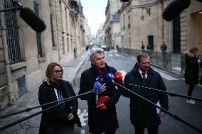 French Communist Party Members Meet With Prime Minister - Paris