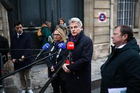 French Communist Party Members Meet With Prime Minister - Paris