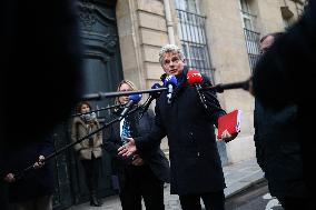 French Communist Party Members Meet With Prime Minister - Paris