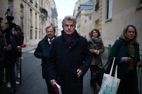 French Communist Party Members Meet With Prime Minister - Paris