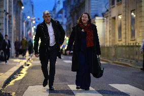 Ecologist and Social Party Members Meet With Prime Minister - Paris