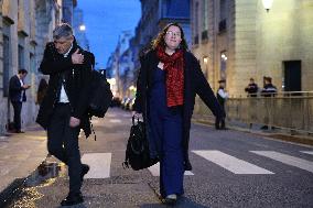 Ecologist and Social Party Members Meet With Prime Minister - Paris