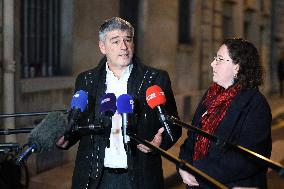 Ecologist and Social Party Members Meet With Prime Minister - Paris