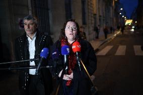 Ecologist and Social Party Members Meet With Prime Minister - Paris