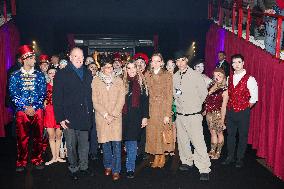 NO TABLOIDS - Princess Charlene and Prince Albert At Show Monaco Sous Les Etoiles - Monaco