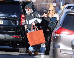 Heidi Klum with her children shopping in New York