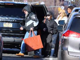 Heidi Klum with her children shopping in New York