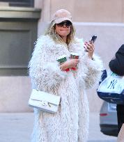Heidi Klum with her children shopping in New York