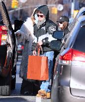 Heidi Klum with her children shopping in New York