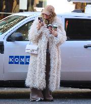 Heidi Klum with her children shopping in New York