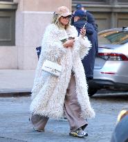 Heidi Klum with her children shopping in New York