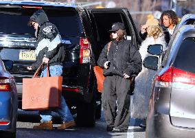 Heidi Klum with her children shopping in New York