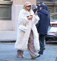 Heidi Klum with her children shopping in New York
