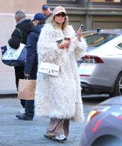 Heidi Klum with her children shopping in New York