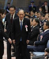 Ex-Japan PM Suga at ceremony