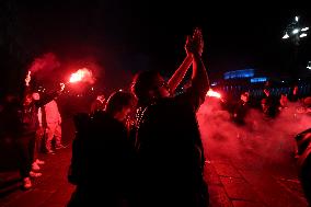 Napoli Fans Celebrate Supercoppa Italiana Victory In Napoli - Italy