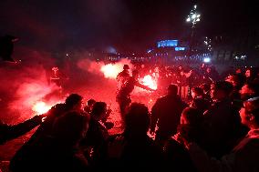 Napoli Fans Celebrate Supercoppa Italiana Victory In Napoli - Italy