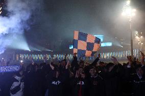 Napoli Fans Celebrate Supercoppa Italiana Victory In Napoli - Italy