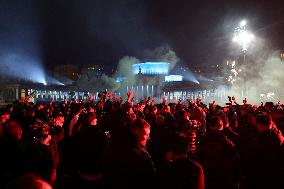 Napoli Fans Celebrate Supercoppa Italiana Victory In Napoli - Italy