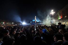 Napoli Fans Celebrate Supercoppa Italiana Victory In Napoli - Italy