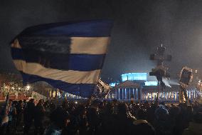 Napoli Fans Celebrate Supercoppa Italiana Victory In Napoli - Italy