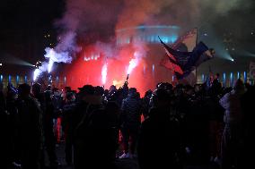 Napoli Fans Celebrate Supercoppa Italiana Victory In Napoli - Italy