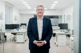 Portrait of Economist and Former Minister of Public Administration of Spain Jordi Sevilla - Madrid