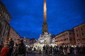 Christmas Markets Open At Piazza Navona - Rome