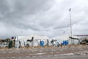 Space Set Up For Migrants Reception In Palma - Spain