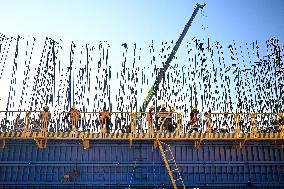 Construction Site of The Shijiazhuang-Xiong'an Intercity Railway - China