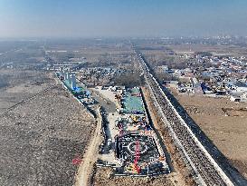 Construction Site of The Shijiazhuang-Xiong'an Intercity Railway - China