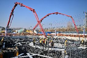 Construction Site of The Shijiazhuang-Xiong'an Intercity Railway - China