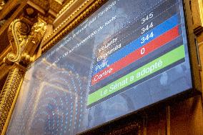 Vote of Special Bill To Budget for 2026 at the French Senate - Paris AJ