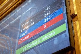 Vote of Special Bill To Budget for 2026 at the French Senate - Paris AJ