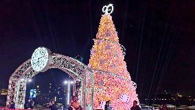 LANCOME 90th Anniversary Giant Christmas Tree