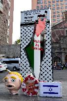 Activists Hold A Protest In Support Palestine - Mexico City