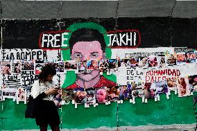 Activists Hold A Protest In Support Palestine - Mexico City