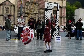 Activists Hold A Protest In Support Palestine - Mexico City