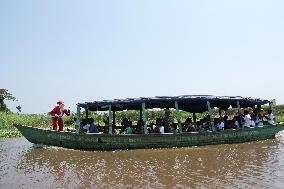 Santa Claus Meets Children in Villages - Benin