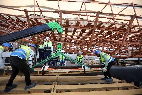 Restoration of The Ancient King Khufu's Second Solar Boat - Cairo