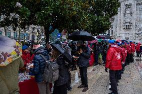 Interfaith Prayer With Food Distribution In Milano - Italy